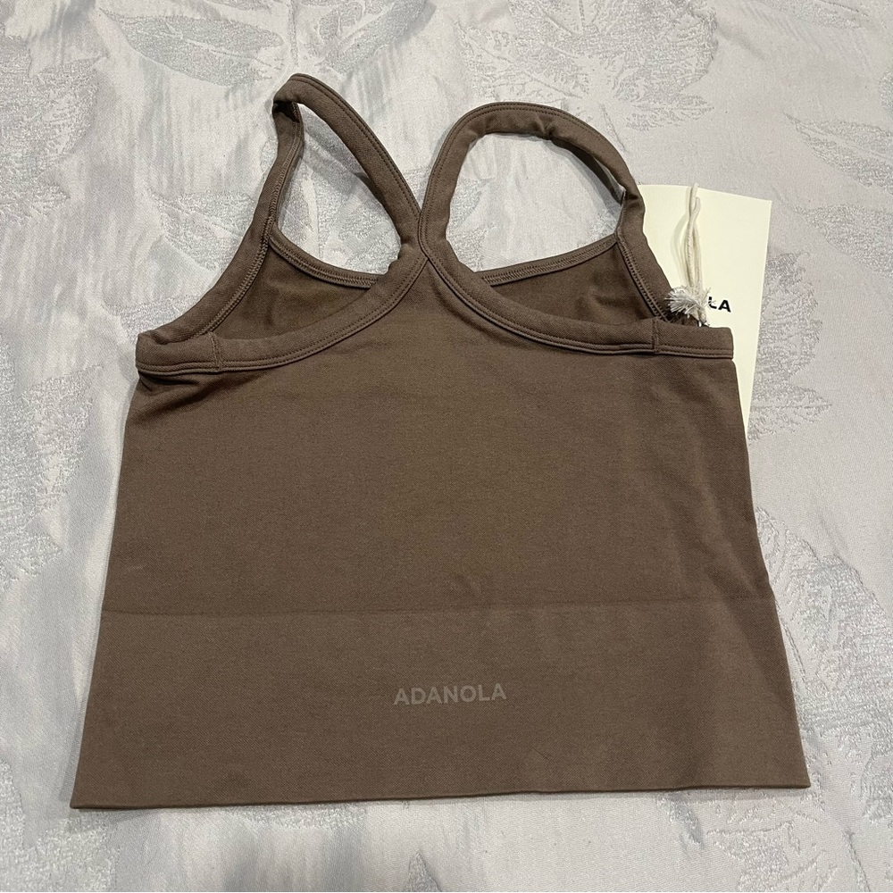Adanola | NWT! Seamless Crop Tank - Cocao - Picture 5 of 6